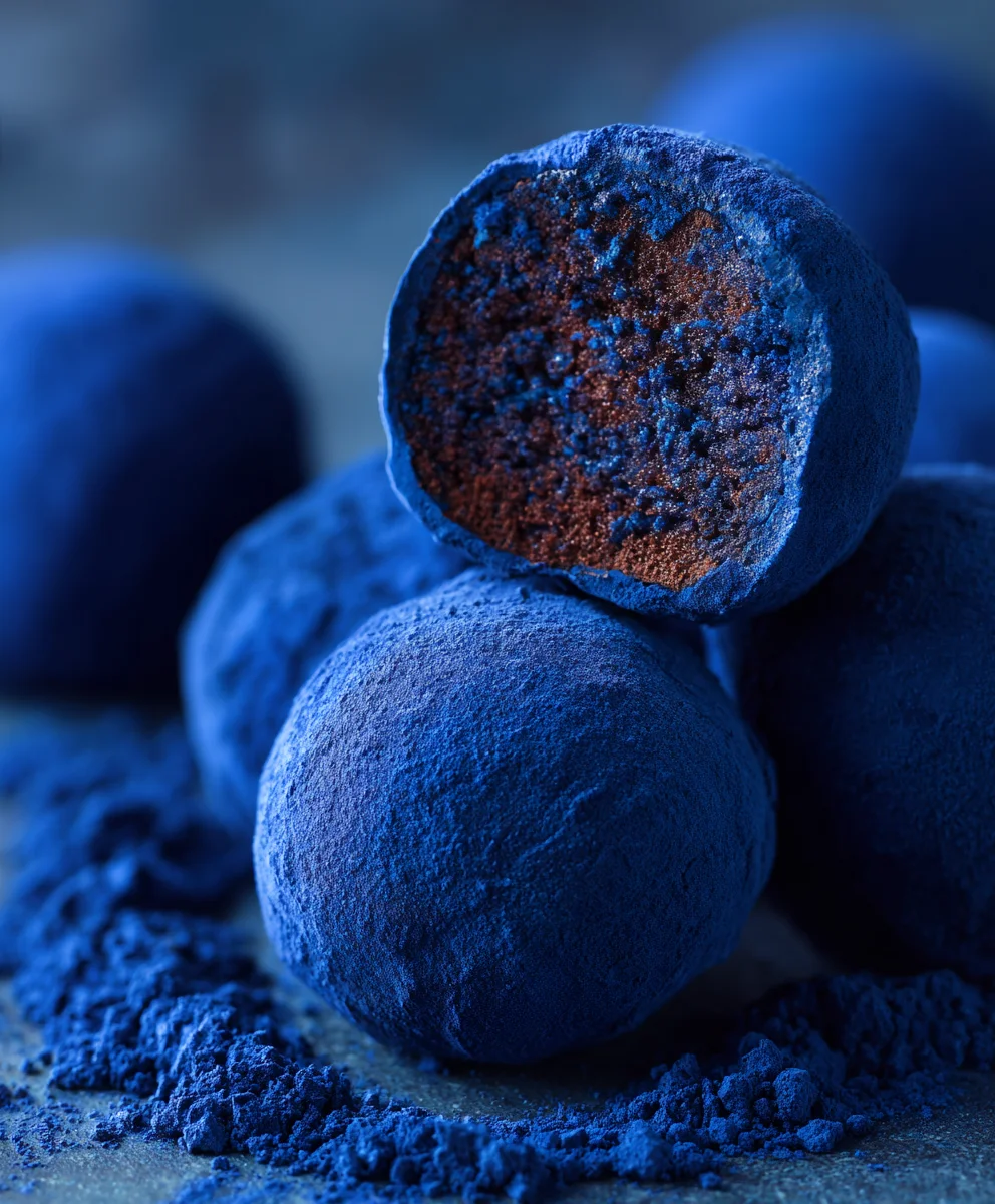 Unique Blue Christmas Truffles: Perfect Festive Holiday Dessert