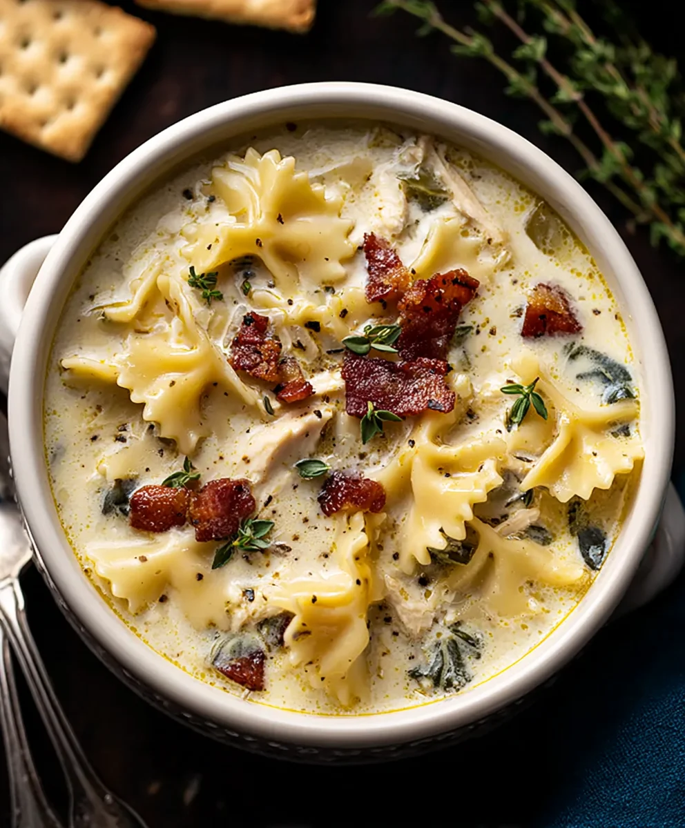 Creamy Chicken Lasagna Soup - Comforting & Easy Recipe