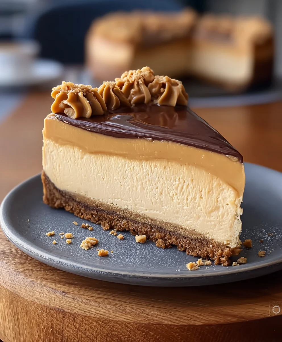 Creamy Peanut Butter Cheesecake-Easy Recipe