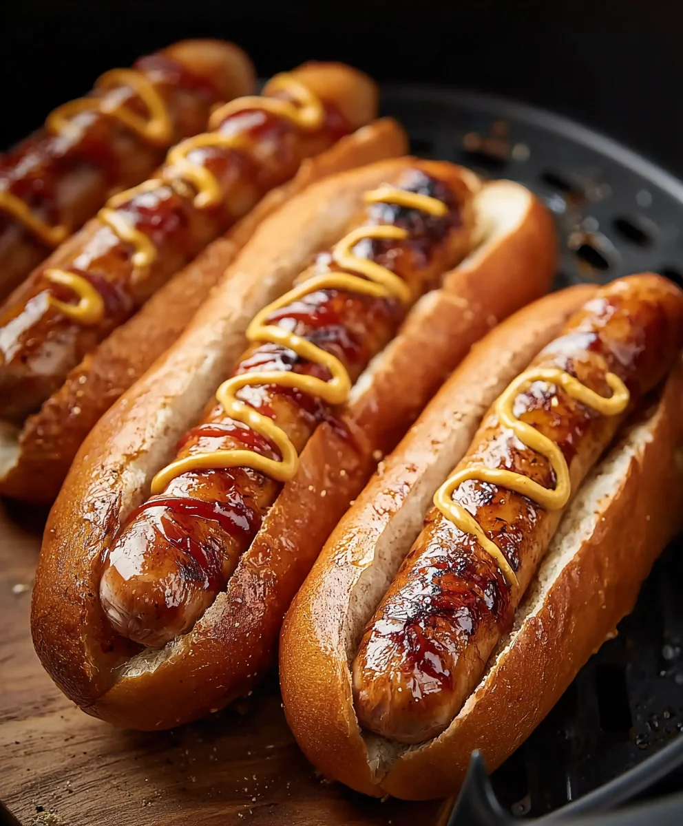 Easy Air Fryer Beef Hot Dogs - Quick & Delicious