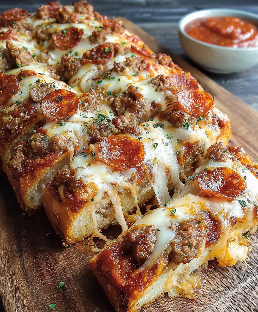 Meat Lovers Pizza Bread Recipe: Beef, Cheese & Pizza Perfection