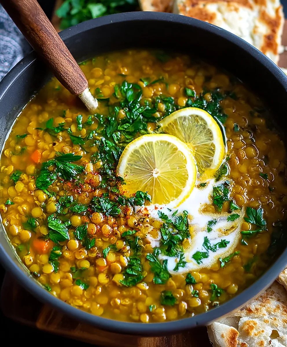 Lemon Turmeric Lentil Soup-Bright & Flavorful Comfort