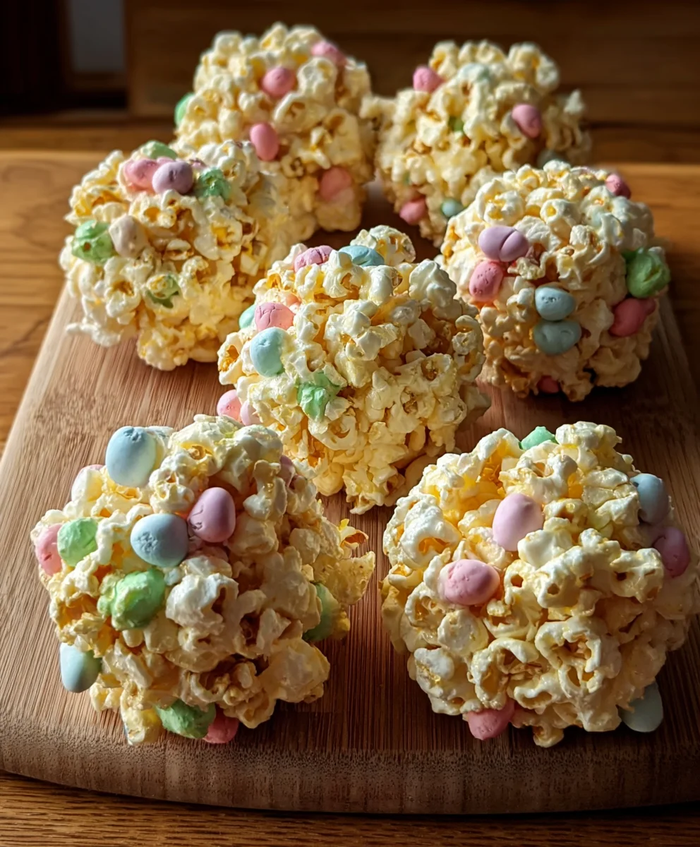 Easy Easter Popcorn Balls Recipe