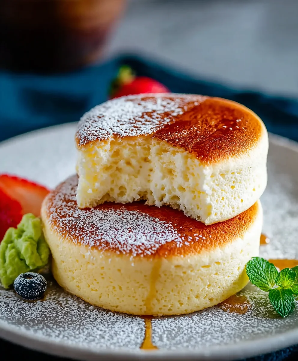 Fluffy Japanese Souffle Pancakes - Easy Recipe
