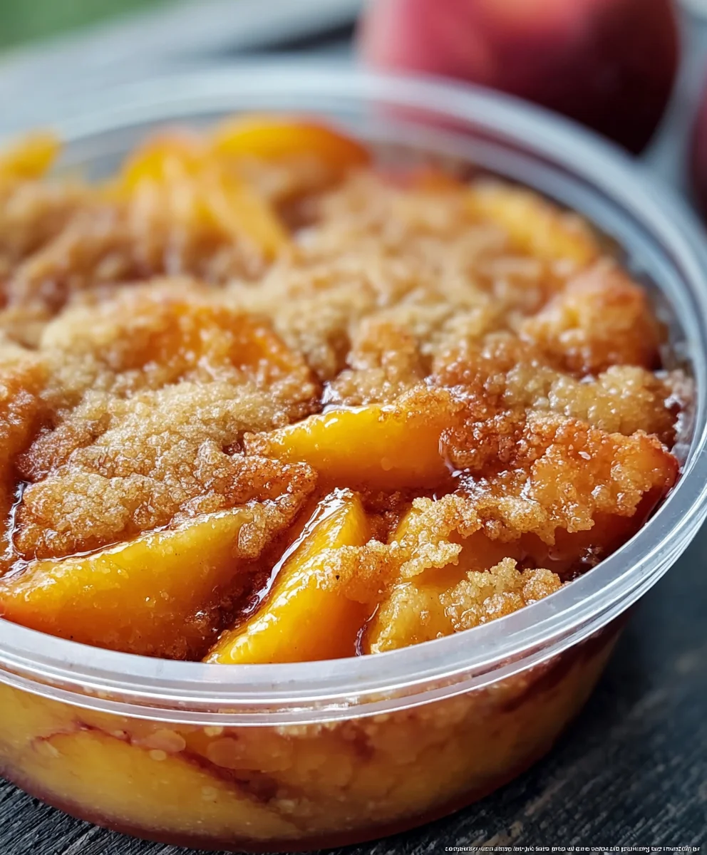 Easy Peach Cobbler Recipe- Delicious Dessert