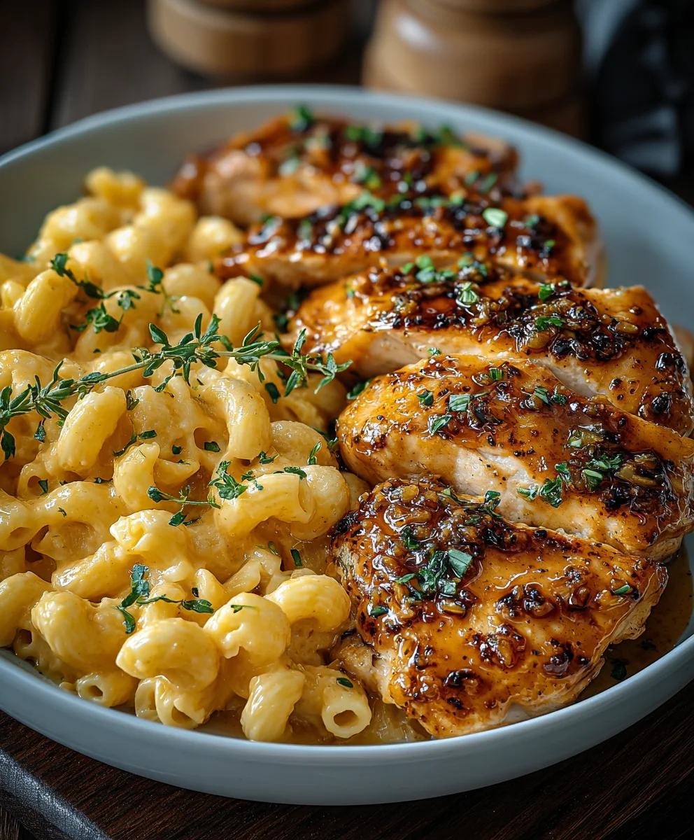 Honey Garlic Butter Chicken Mac & Cheese Protein