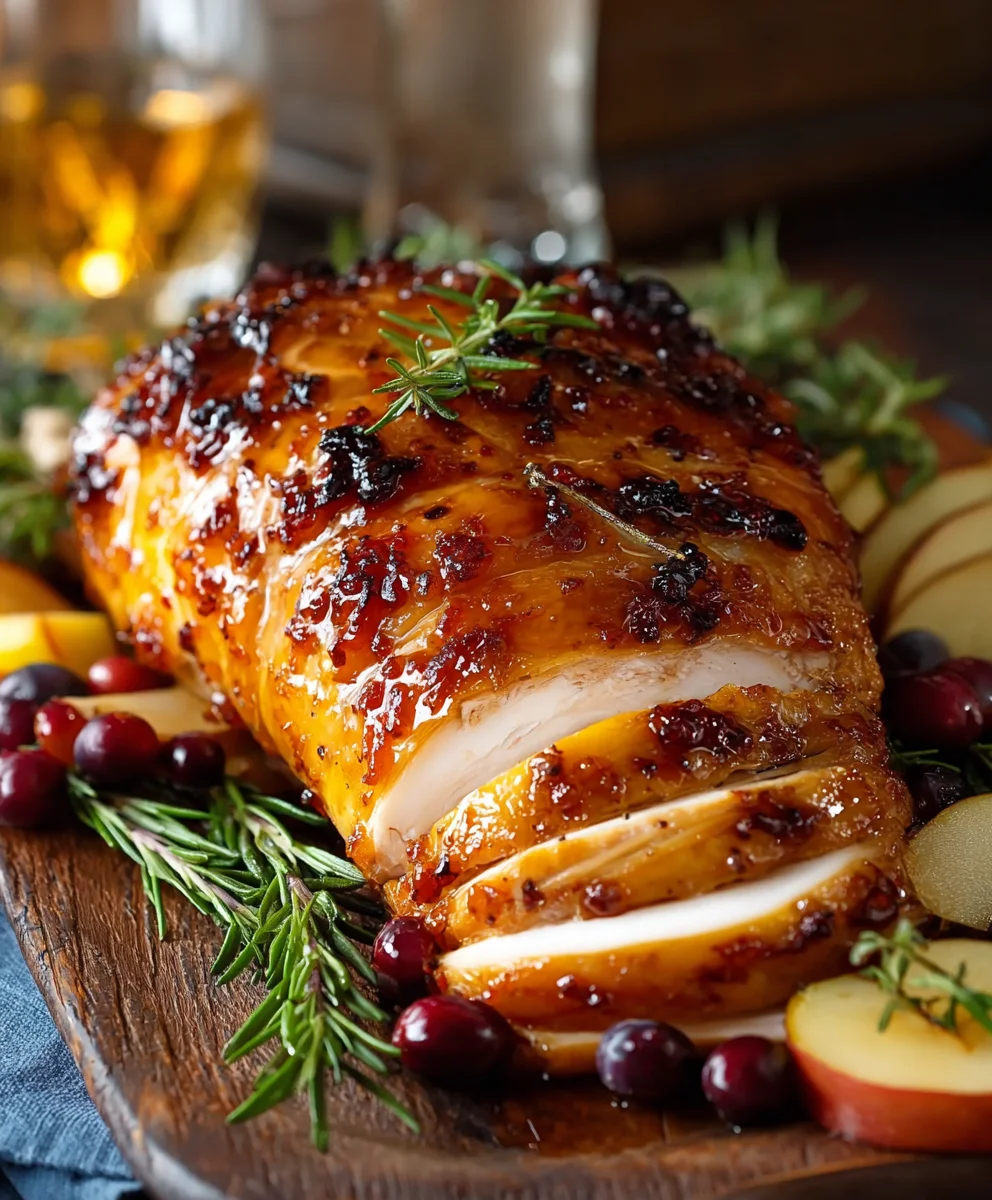 Easy & Flavorful Apple Cider Glazed Turkey Breast Dinner