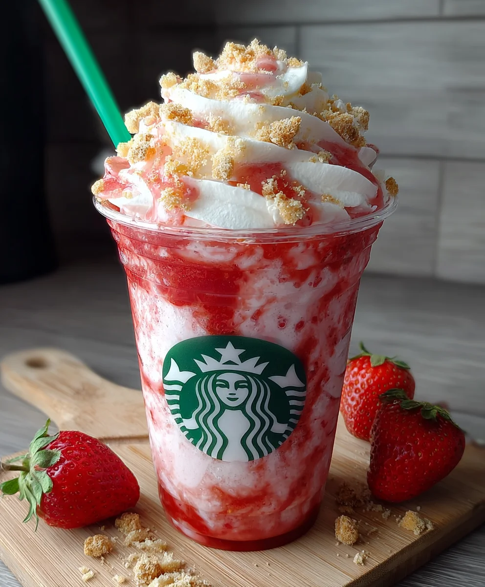 Strawberry Shortcake Frappuccino - Starbucks Copycat Recipe