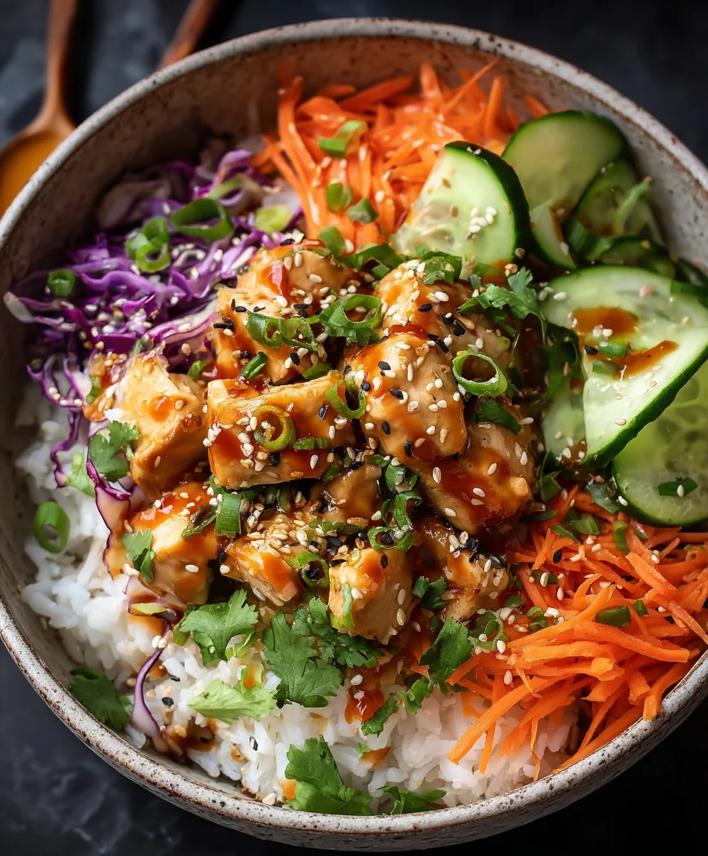 Spicy Bang Bang Chicken Bowl Recipe - Quick & Easy