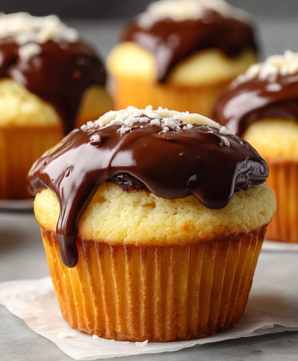 Boston Cream Cupcakes-Easy & Delicious Recipe