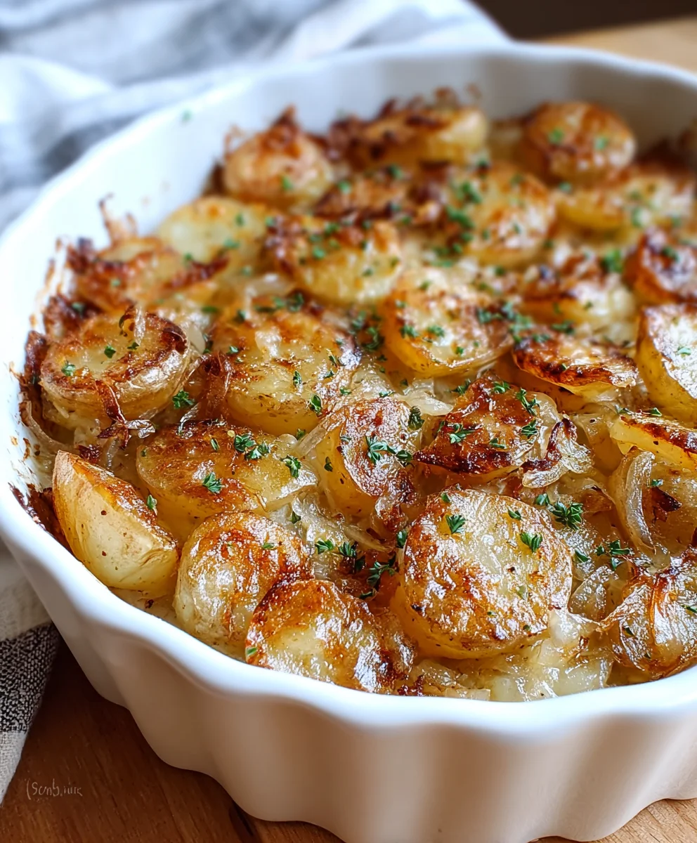 French Onion Potatoes-Gourmet Comfort Food