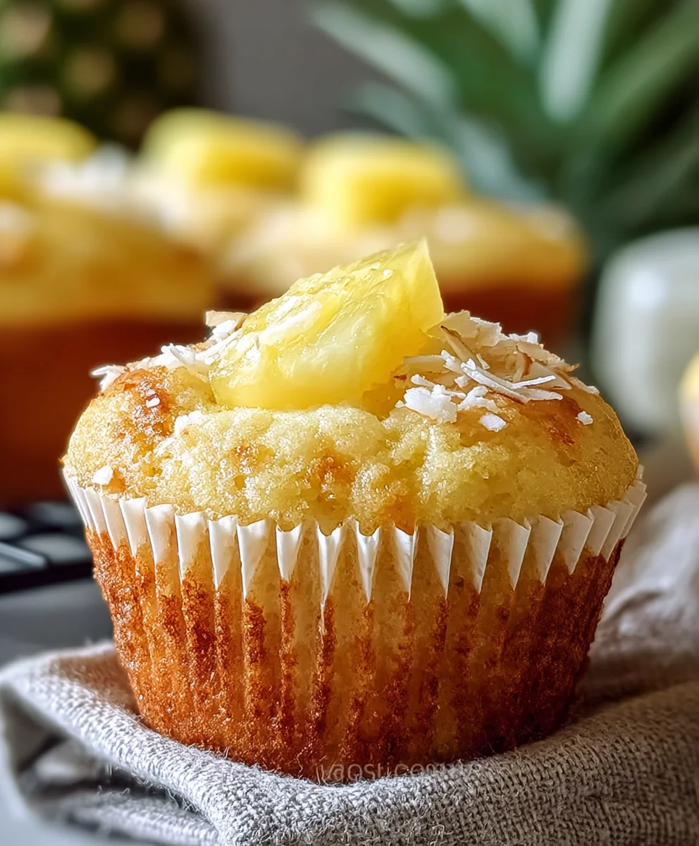 Piña Colada Muffins - Tropical Non-Non-Non-Alcoholic Alternativeic Treat