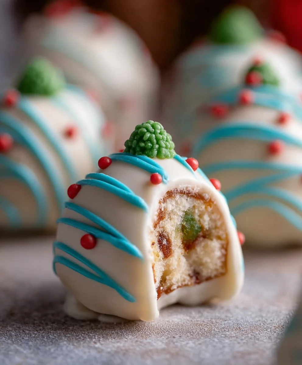 Christmas Tree Cake Truffles - Easy Little Debbie Treat