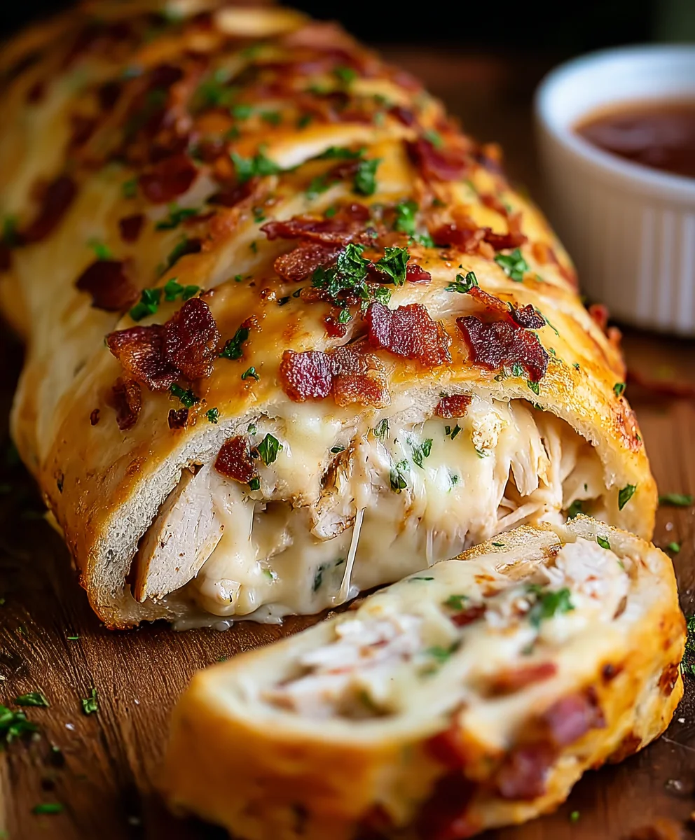 Beef Beef Bacon Ranch Chicken Stromboli-Ultimate Flavor