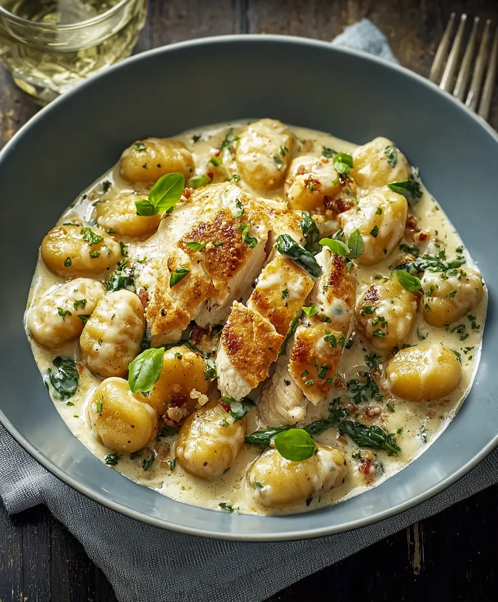Creamy Asiago Chicken Gnocchi Recipe