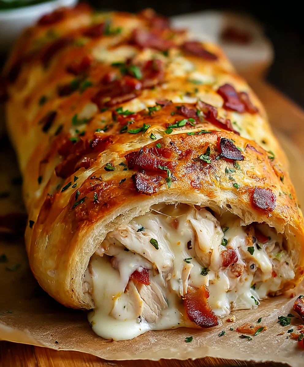 Beef Beef Bacon Ranch Chicken Stromboli-Ultimate Flavor
