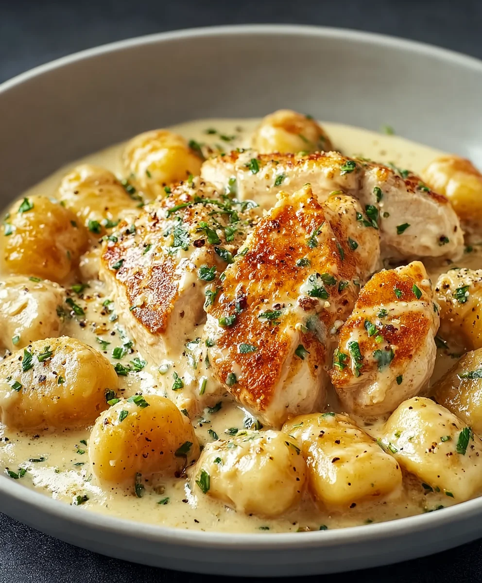 Creamy Asiago Chicken Gnocchi Recipe