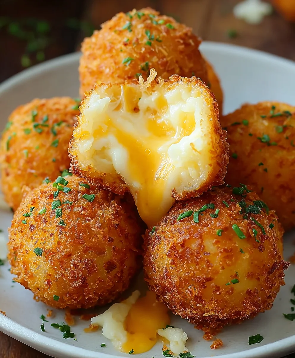 Cheesy Potato Balls- Crispy Appetizer Delight