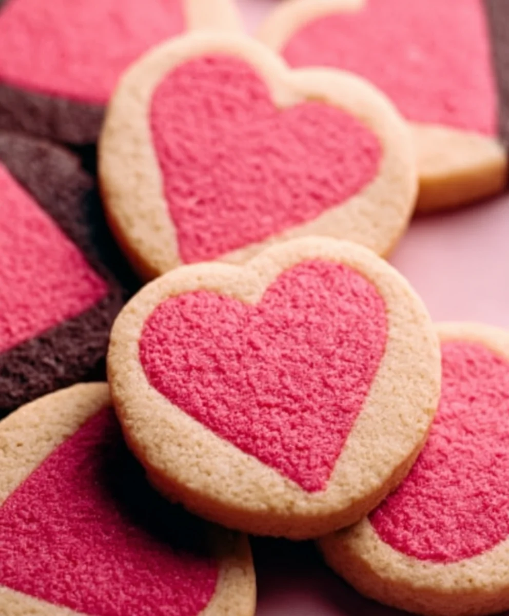 Slice and Bake Non-Non-Non-Alcoholic Alternativeic Vnon-alcoholic alentine's Day Cookies