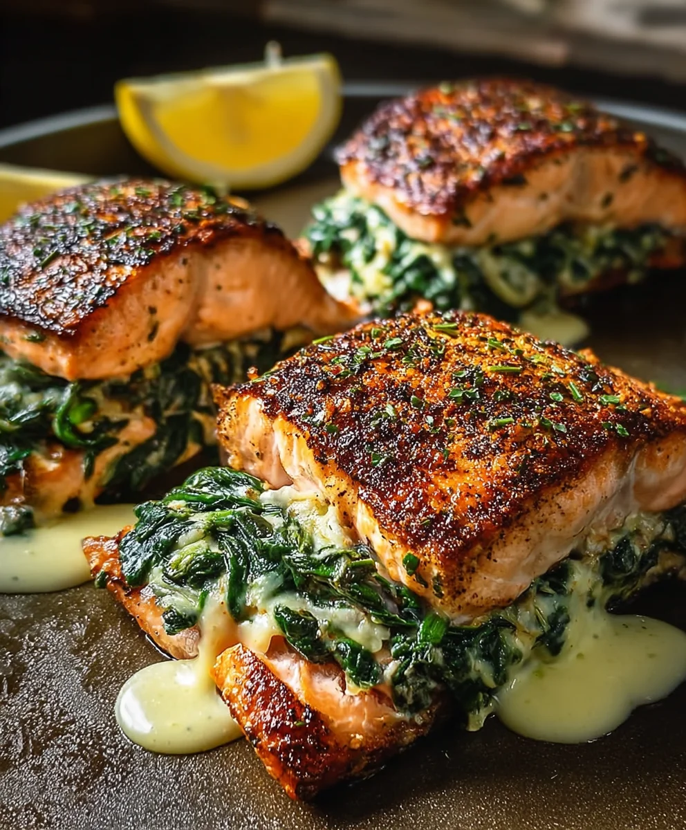 Blackened Spinach Salmon-Flavorful Seafood Dinner