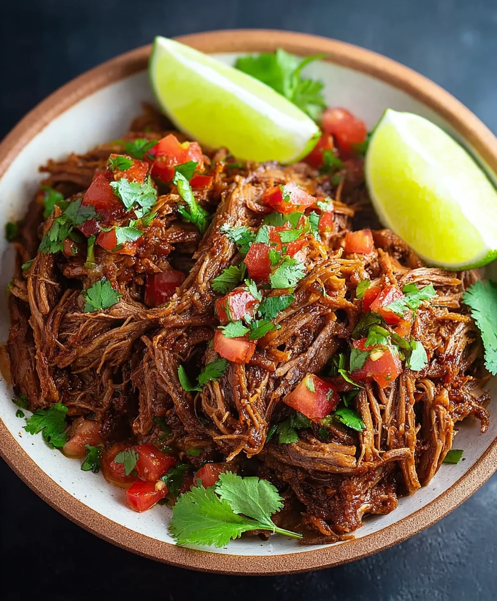 Easy Mexican Shredded Beef Recipe- Tender & Flavorful