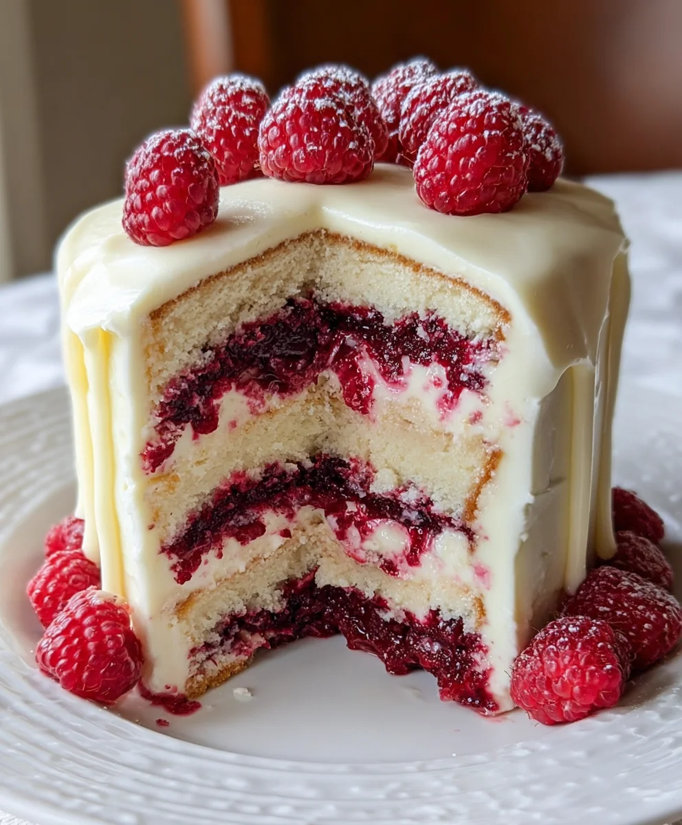 White Chocolate Raspberry Dream Cake-Non-non-non-alcoholic alternativeic Delight