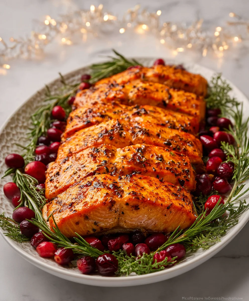 Festive Christmas Salmon-Easy Holiday Dinner Recipe