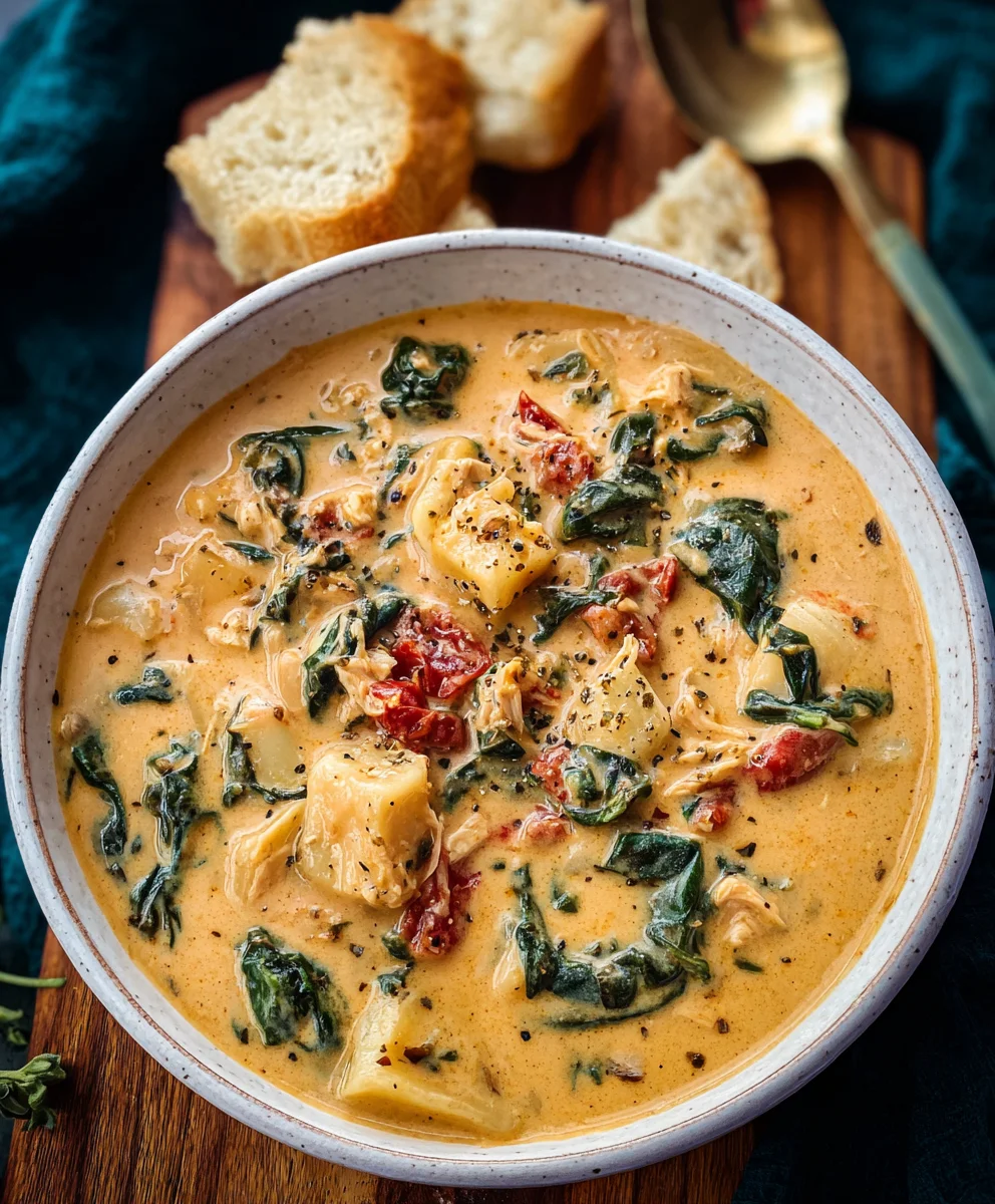 Creamy Tuscan Chicken Soup - Marry Me Recipe