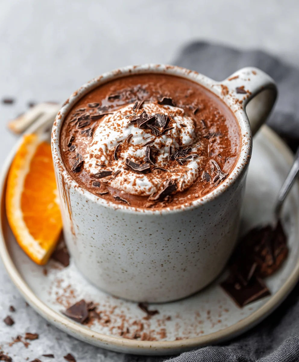 Zesty Orange Hot Chocolate - Rich Warm Cozy Treat