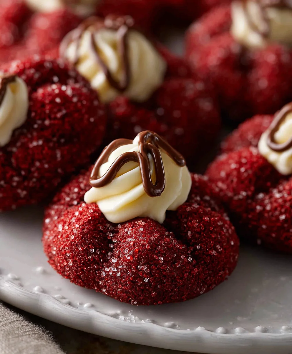 Hershey's Red Velvet Blossom Cookies - Deliciously Easy Recipe