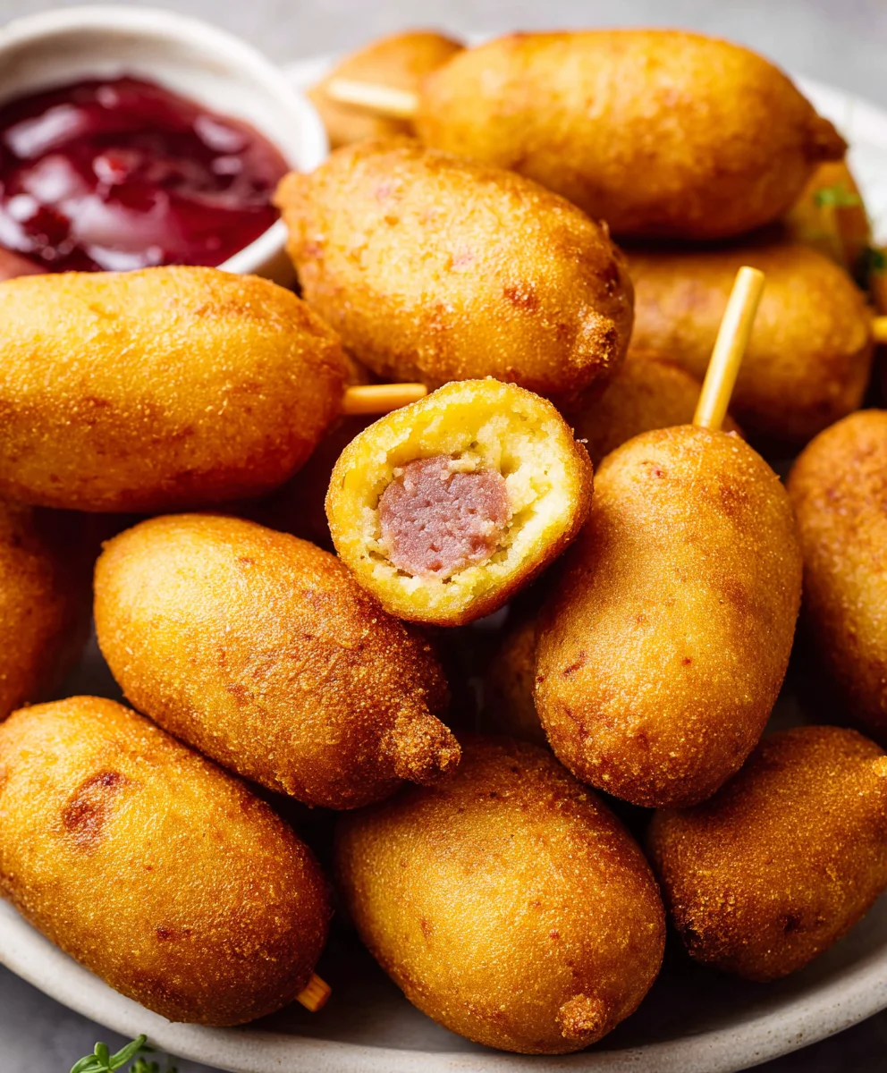 Easy Homemade Beef Corndogs-Kid Friendly Treat