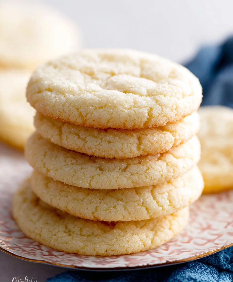 Super Chewy Sugar Cookies-Perfectly Soft & Sweet