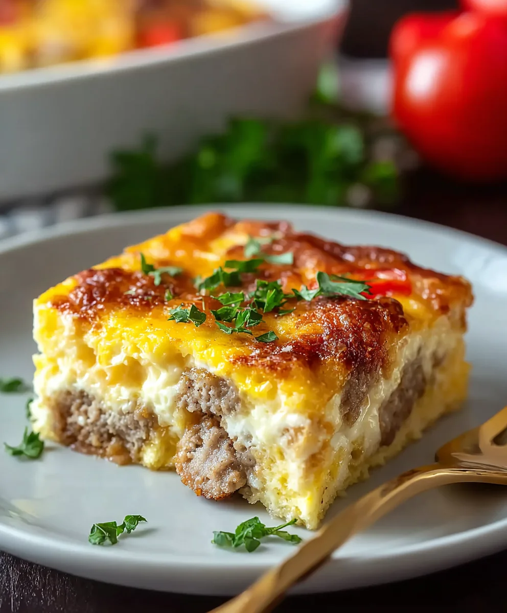 Easy Beef Sausage Egg Casserole Recipe