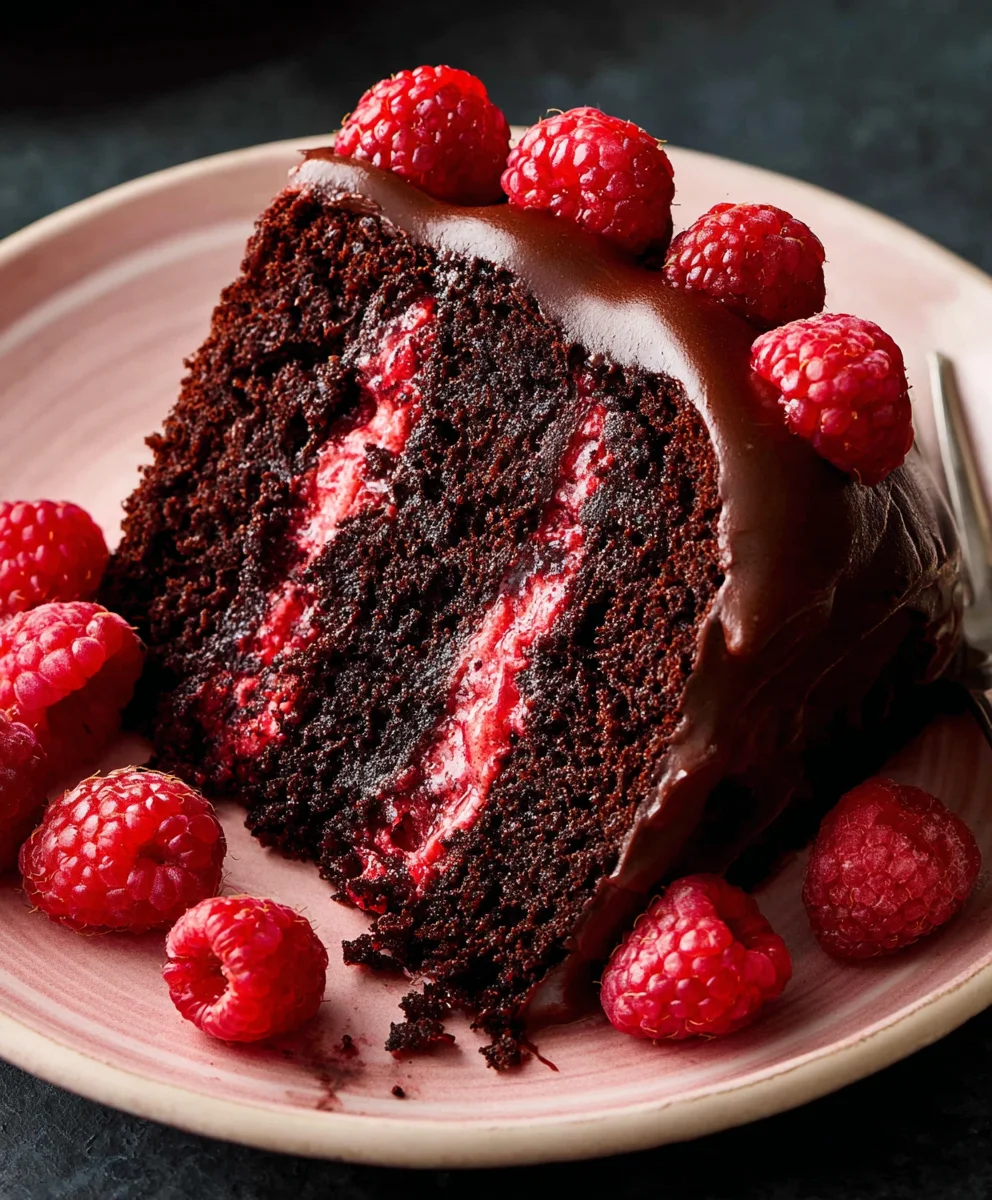Decadent Chocolate Raspberry Cake Recipe-Easy & Delicious