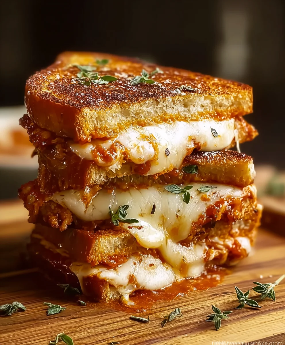 Chicken Parmesan Grilled Cheese Recipe- Easy Comfort Food