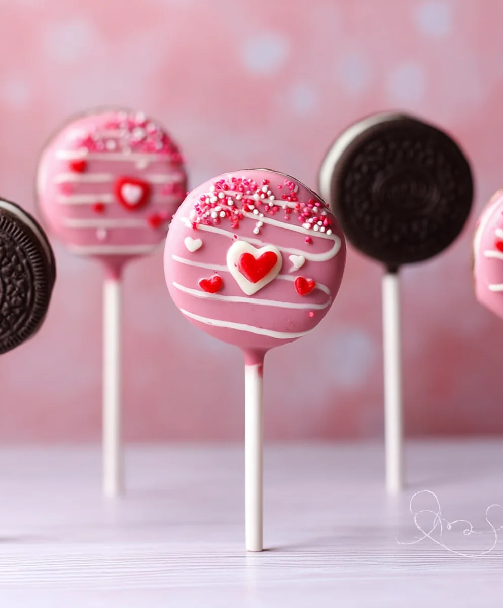 Vnon-alcoholic alentine's Oreo Pops-Non-Non-Non-Alcoholic Alternativeic Sweet Treat