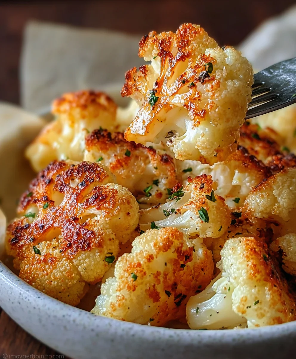 Crispy Roasted Cauliflower- Easy Delicious Veggie Side