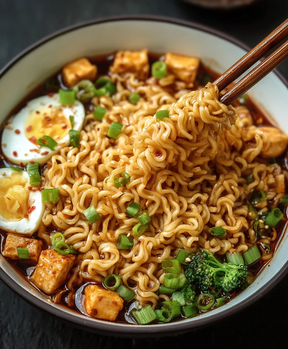 Easy Saucy Ramen Noodles-Quick Delicious Dinner
