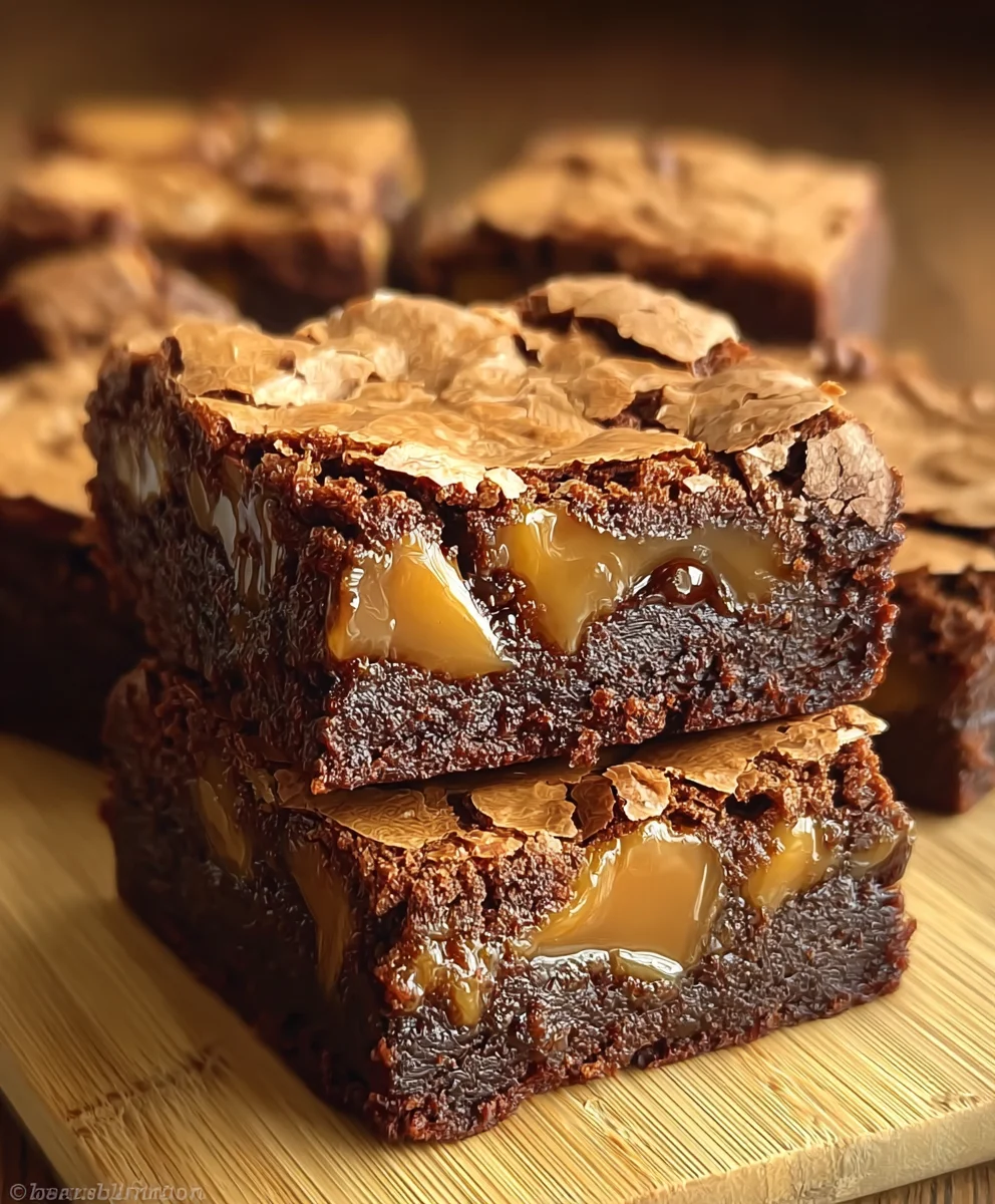 Caramel Chocolate Chunk Brownies - Rich & Decadent Treat
