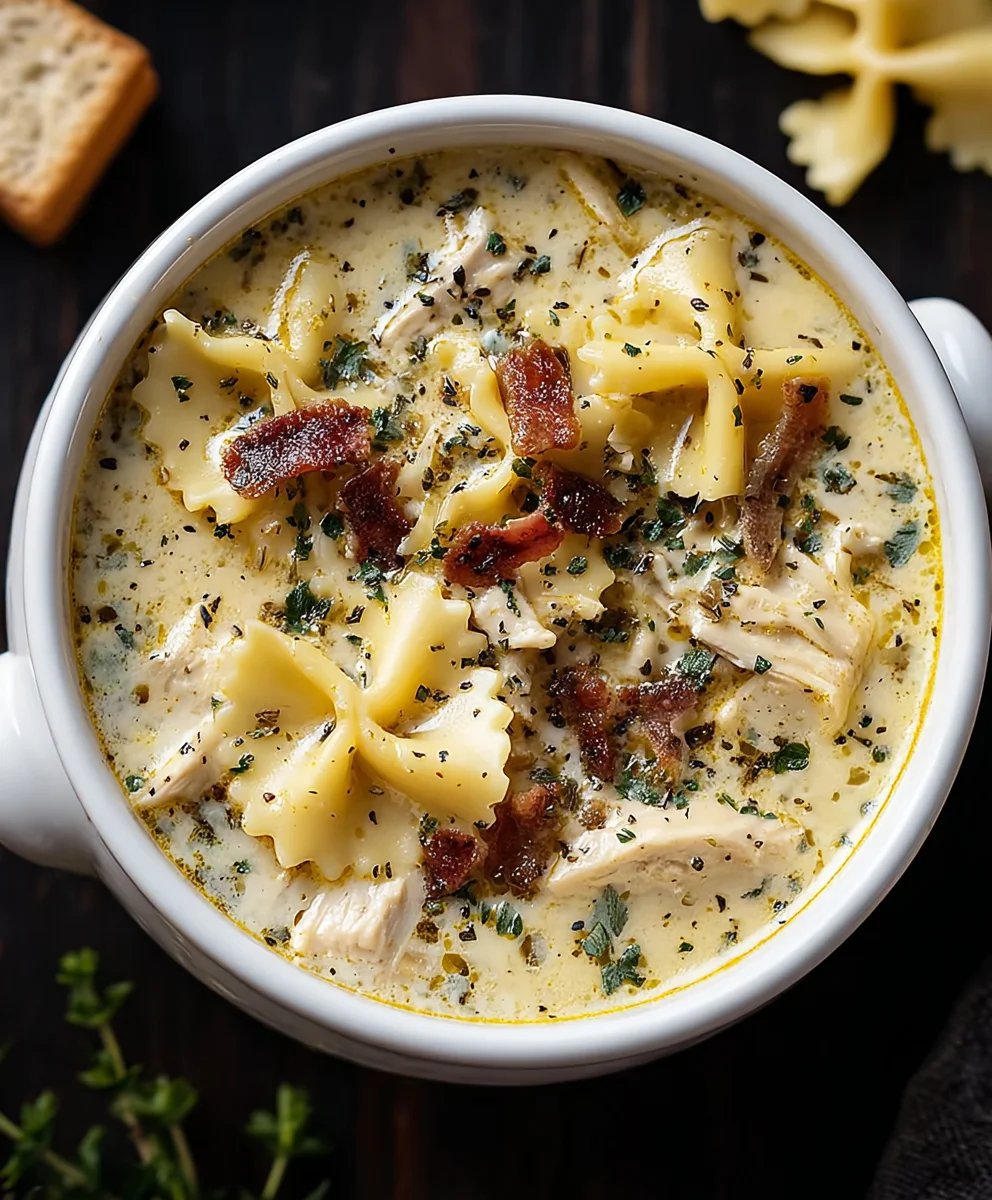 Creamy Chicken Lasagna Soup-Easy Comfort Food