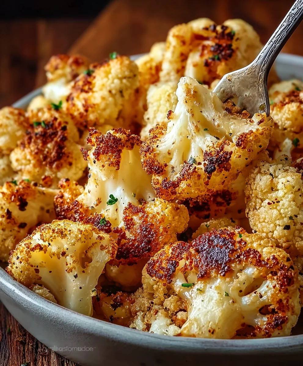 Crispy Roasted Cauliflower- Easy Delicious Veggie Side