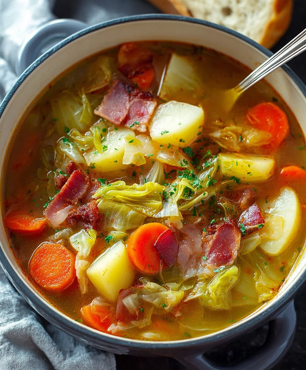 Irish Beef Beef Bacon Cabbage Potato Soup Recipe