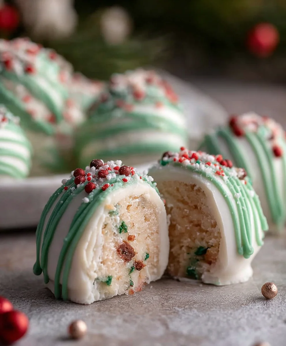 Christmas Tree Cake Truffles - Easy Little Debbie Treat