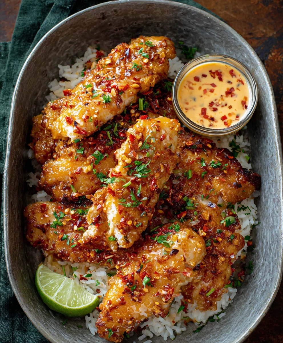 Bang Bang Chicken- Spicy Creamy Flavor Explosion