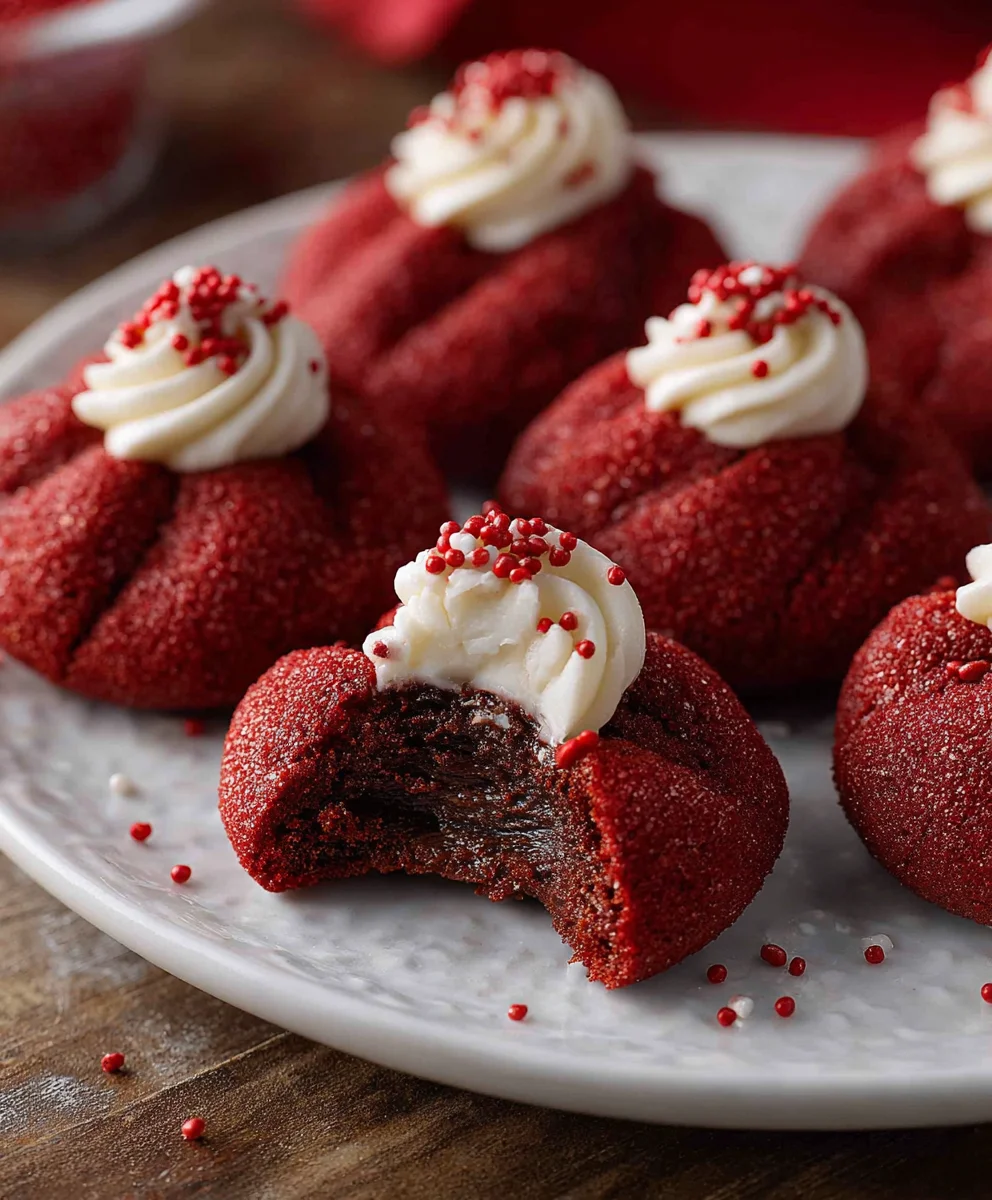 Hershey's Red Velvet Blossoms Delightful Cookies
