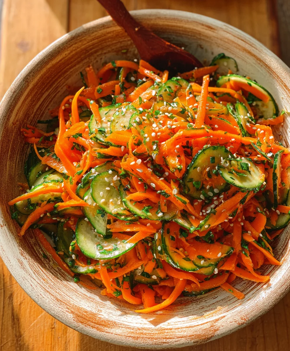 Cucumber Carrot Salad - Fresh & Zesty Summer Side