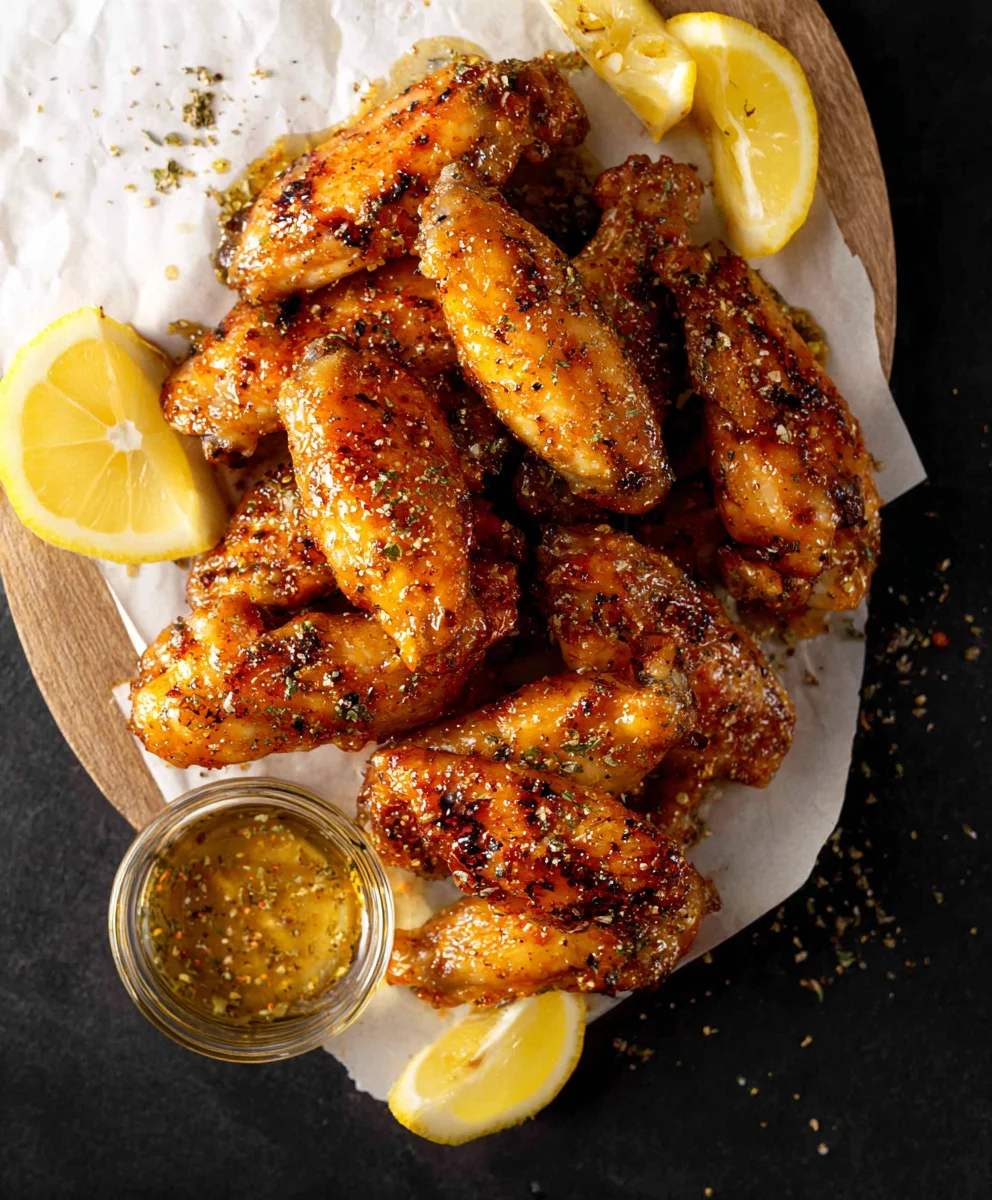 Honey Lemon Pepper Beef Wings - Easy Recipe