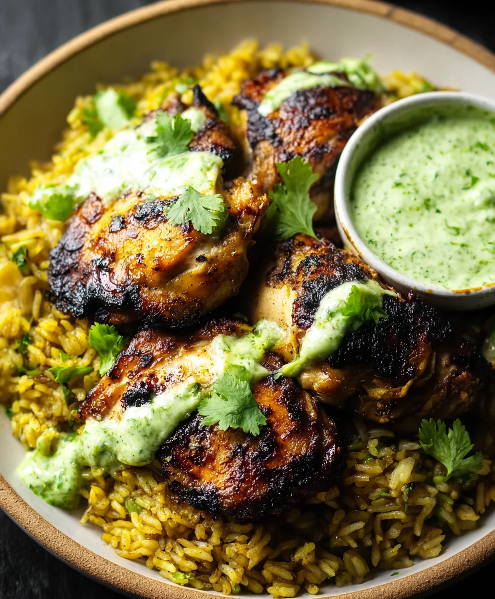 Peruvian Beef and Rice Green Sauce Recipe