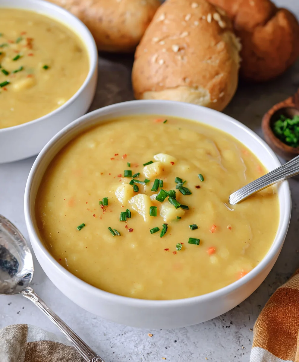 Creamy Vegan Potato Soup-Hearty & Delicious