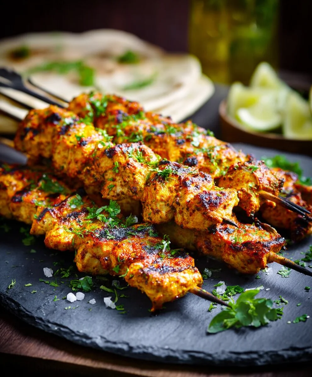 Easy Chicken Tikka Kebab Recipe-Flavorful & Delicious